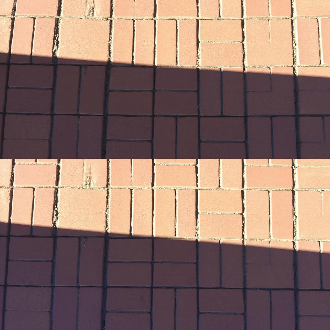 Pavé uni après nettoyage professionnel